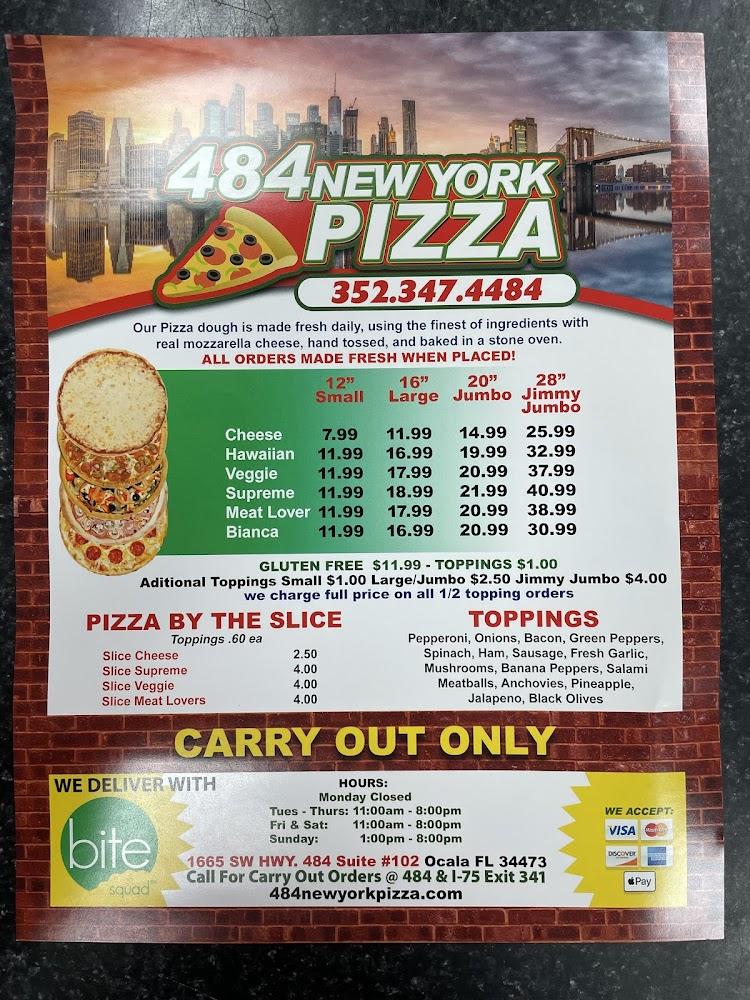484 New York Pizza Cheese Pizza (16" Large)