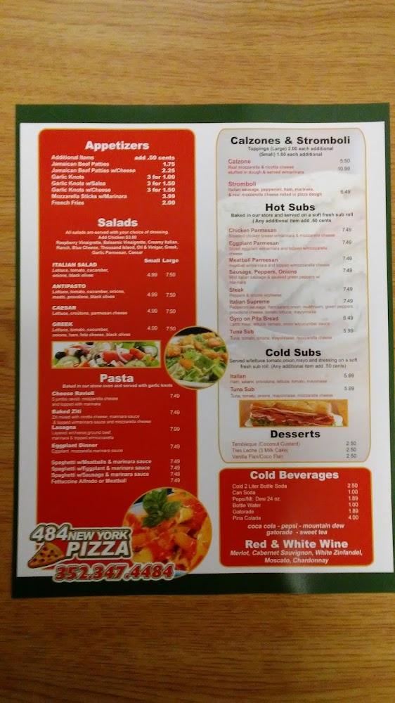 484 New York Pizza Menu image 3