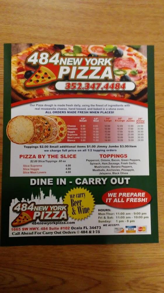 484 New York Pizza Menu image 4
